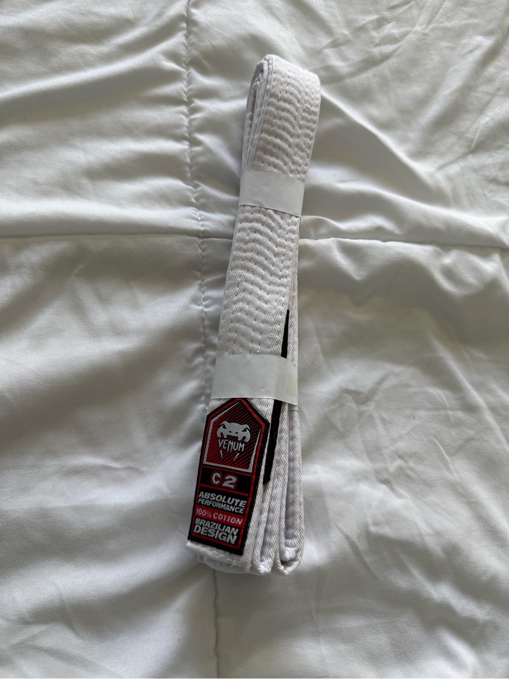 Venum White Brazilian Cotton Belt - C2